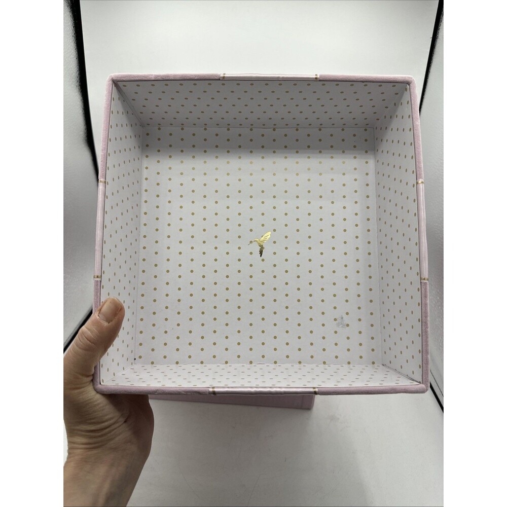 Papyrus Gift Box Pink Felt With Satin Bow Square - Picture 15 of 16